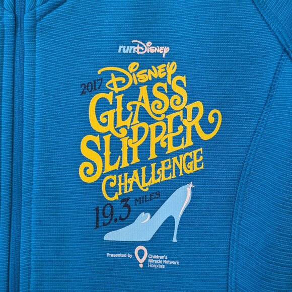 Champion runDisney 2017 Glass Slipper Challenge Full-Zip Blue Jacket - Size M - Picture 6 of 13